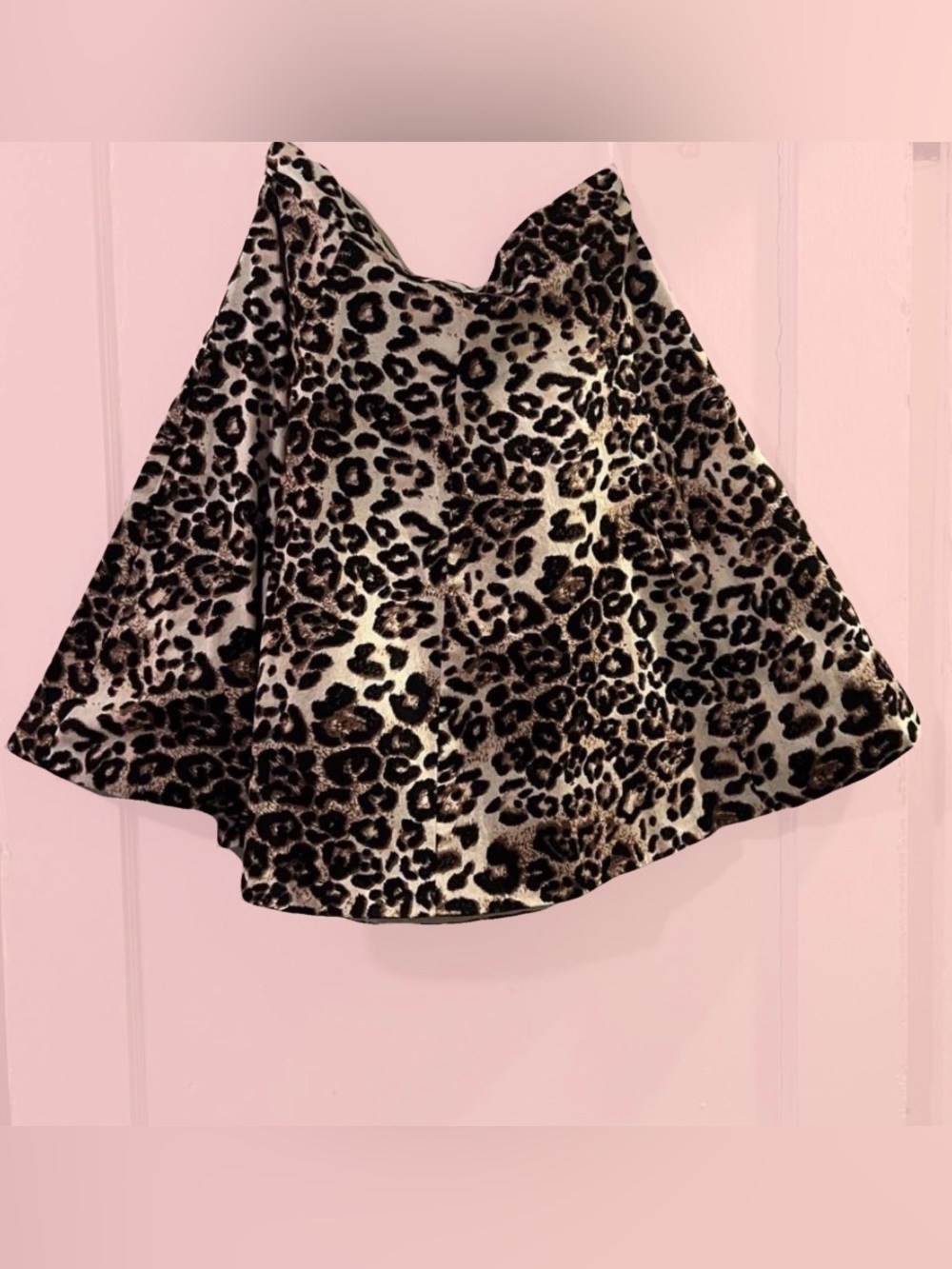 Amanda + Chelsea Leopard Print Circle Skirt (12) For Work/Play, Dress Up/Down
